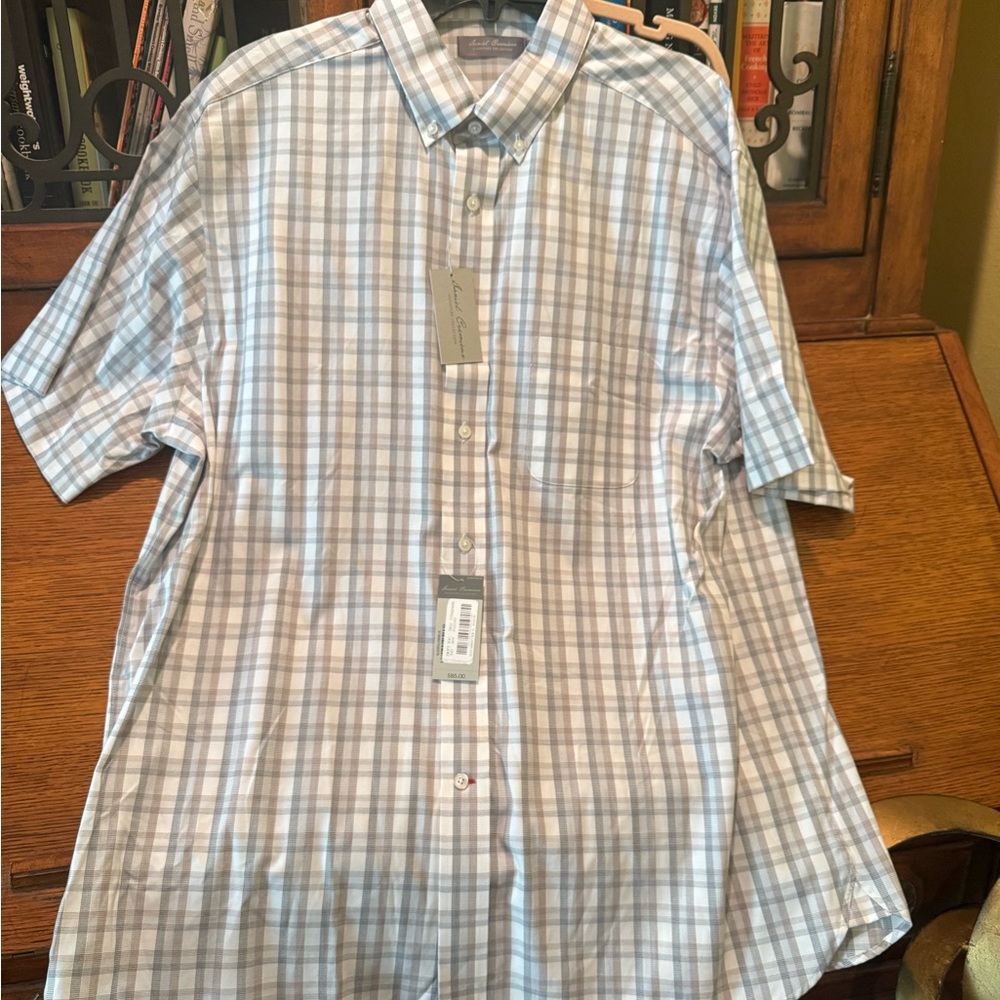 Daniel Cremieux grey, Khaki and White Checkered Shirt